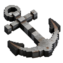 3D Anchor Icon for Nautical Themes and Branding