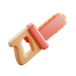 3D Chainsaw Icon | Power Tool Illustration