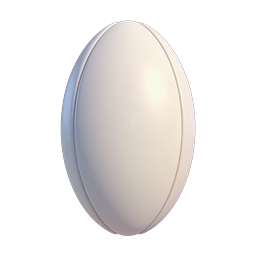 3D Egg Icon - Smooth Clay Style Pastel Design