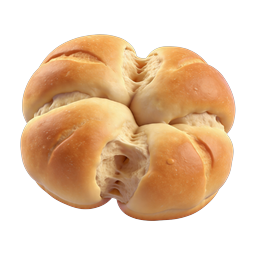 Ícone de Pretzel 3D Realista - Lanche de Padaria Marrom Dourado