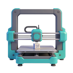 3D Printer Icon - Modern Desktop Manufacturing Technology