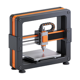 3D Printer Icon - Modern Desktop Manufacturing