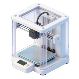 Modern 3D Printer Icon - 3D Printing Technology