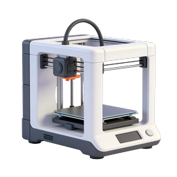 Modern 3D Printer Icon - Desktop FDM Technology