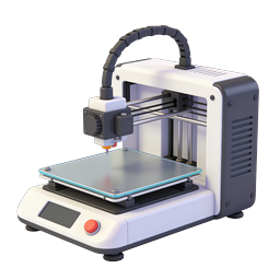 3D Printer Machine Icon - Modern Desktop Manufacturing