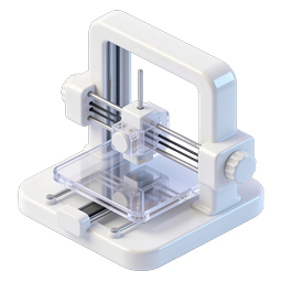 3D Printer Machine Icon - Modern Manufacturing Tech