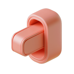 3D Smartwatch Icon - Isometric Wearable Tech