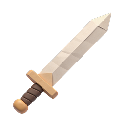 3D-Icon Schwert - Fantasy- & RPG-Spiel-Asset