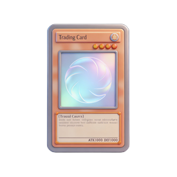 3D Holographic Trading Card Icon for Game Apps