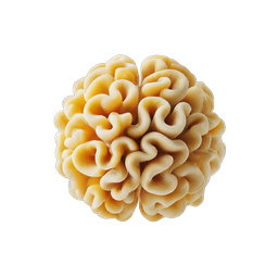 Abstract 3D Brain Icon | Neuroscience & Intelligence