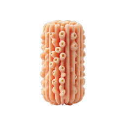 Abstract Clay Cylinder 3D Icon | Organic Texture Design