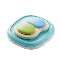 Abstract Clay Pill Icon - Glossy 3D Design Element