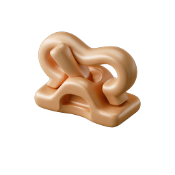 Abstract Clay Sculpture 3D Icon - Modern Art Design