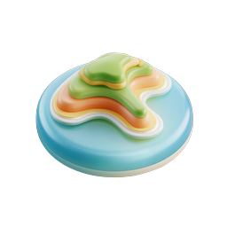 Abstract Wave 3D Clay-Style Icon - Colorful Glossy Design