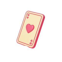Ace of Hearts Playing Card Icon - 3D Hand Holding Card