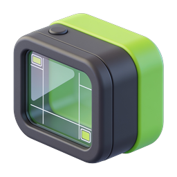 Modern Action Camera Icon | 3D Green Device