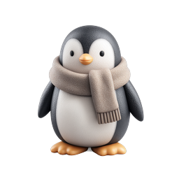 Adorable Penguin Icon for Winter Themes