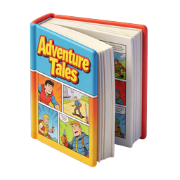 Adventure Tales Comic Book 3D Icon