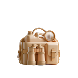 Adventure Explorer Kit Icon - 3D Binoculars & Gear