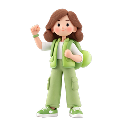 Adventure Girl Icon for Outdoor Activities