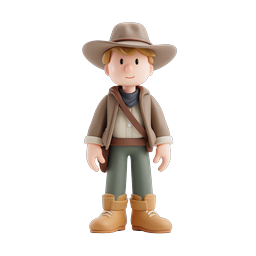 Charming Adventurer Icon for Outdoor Adventures