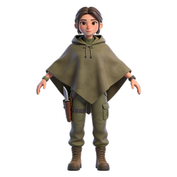 Stylized Adventure Character Icon for Exploration Themes
