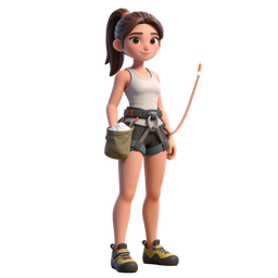 Stylized Rock Climber Icon for Sports and Fitness