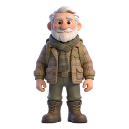 Charming Outdoor Adventurer Icon for Travel Themes