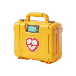 AED Defibrillator Case 3D Medical Icon | Emergency Equipment
