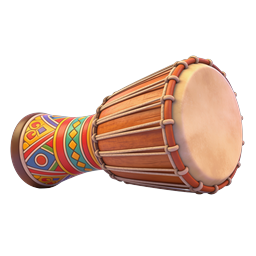 African Djembe Drum Icon - Traditional Percussion