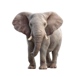 Realistic African Elephant Icon - Wildlife & Safari
