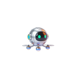 AI Drone Robot Icon - Futuristic 3D Technology Icon
