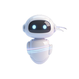 AI Robot Assistant Icon - 3D Futuristic Technology Character