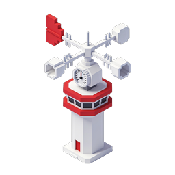ไอคอนหอบังคับการบินแบบ Isometric - การบิน 3D
