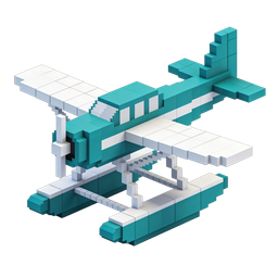 Vibrant 3D Plane Icon for Travel and Aviation Projects