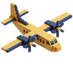 Block Airplane Icon for Fun and Engaging Designs