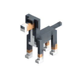 Stilvolles Pixel-Hund-Icon für digitale Kunstprojekte