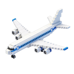 Stylish Pixel Art Airplane Icon for Travel & Transport