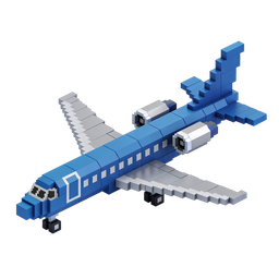 Blue Airplane Icon for Transport and Travel Projects