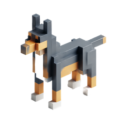 Pixel-Hund-Icon – verspieltes und lustiges Tierdesign
