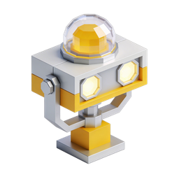 Playful Robot Icon for Technology Projects
