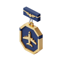 Airplane Medal Icon - Award for Aviation Excellence