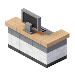 Stylish Office Reception Icon for Professional Use