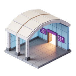 Modern Building Icon for Urban Development Projects