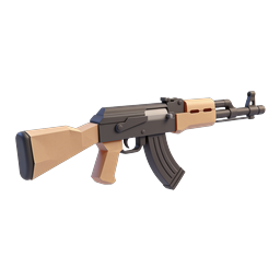 Icona 3D del fucile d'assalto AK-47 - Arma militare