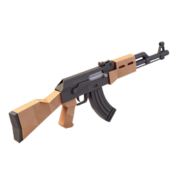 AK-47 ライフル 3D アイコン - ローポリ突撃武器