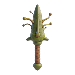 Icône arme massue extraterrestre - ressource de jeu fantasy 3D