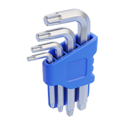 Allen Wrench Set Icon - 3D Isometric Tool Illustration