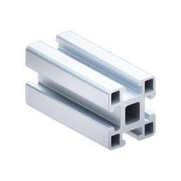 Aluminum Extrusion Profile Icon - Industrial 3D Design