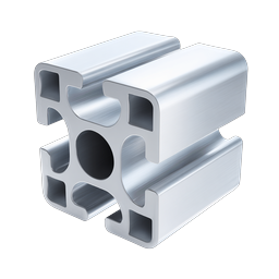 Aluminum Extrusion Profile Icon | Industrial Metal Part